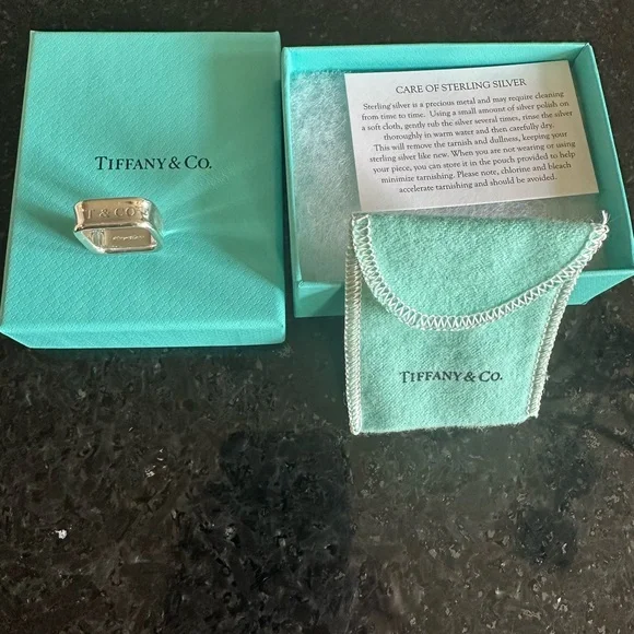 Tiffany & Co. Silver Square Band - Picture 5 of 5